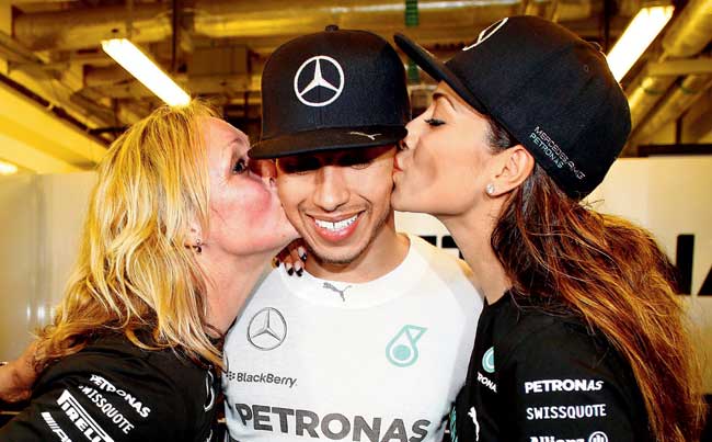 Kiss of love: Mercedes GP