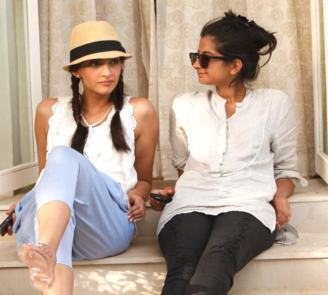 Sonam Kapoor with sister Rhea