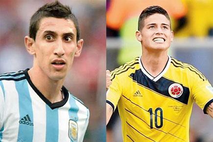 Fabregas, Rodriguez, Di Maria and Schweinsteiger on World XI midfielders short-list