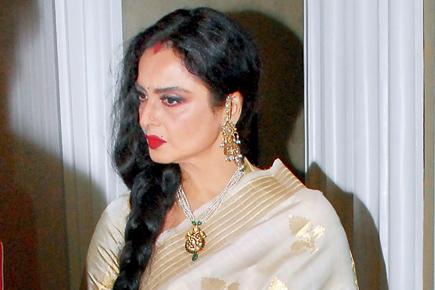 Spotted: Rekha at an exhibition