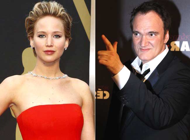Jennifer Lawrence and Quentin Tarantino