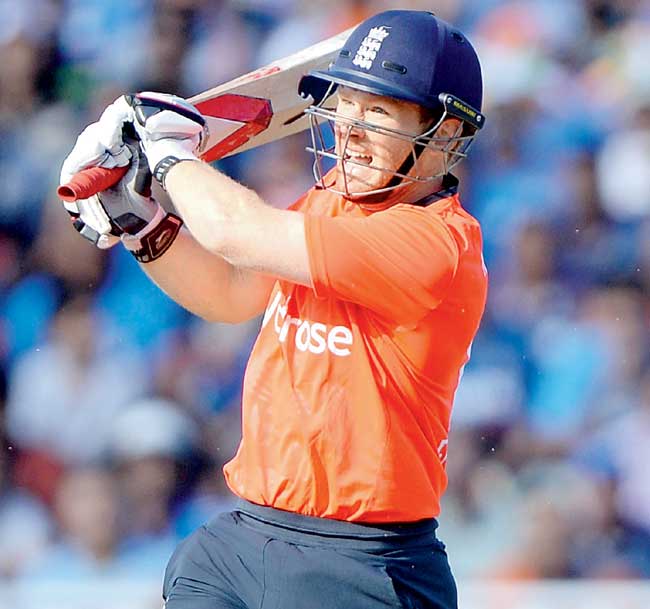 Eoin Morgan slammed 71 to put the hosts in charge. Pic/Getty Images