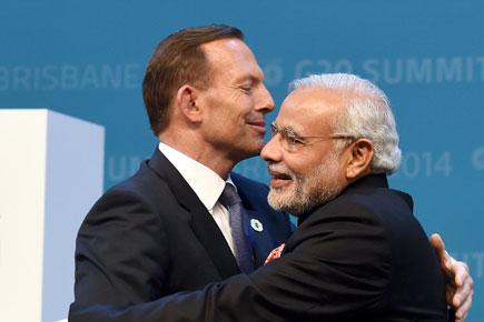 'Friends' Narendra Modi and Tony Abbott take autographed selfie