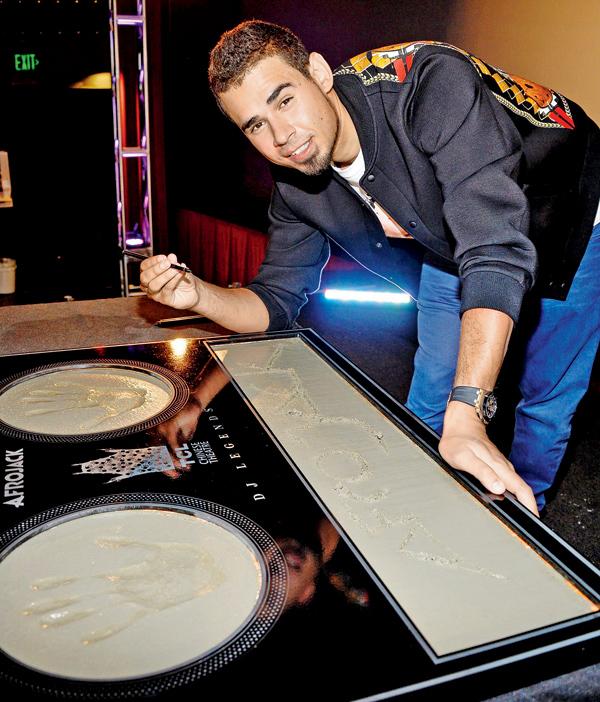 Afrojack at his Hand and Footprint Ceremony at TCL Chinese Theatre on October 5, 2013 in Hollywood, California. Pics/AFP