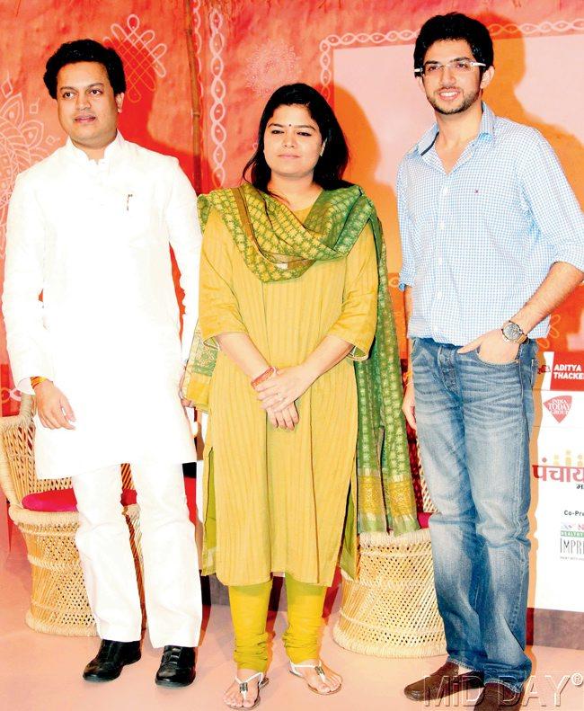 Amit Vilasrao Deshmukh, Poonam Mahajan and Aditya Thackeray