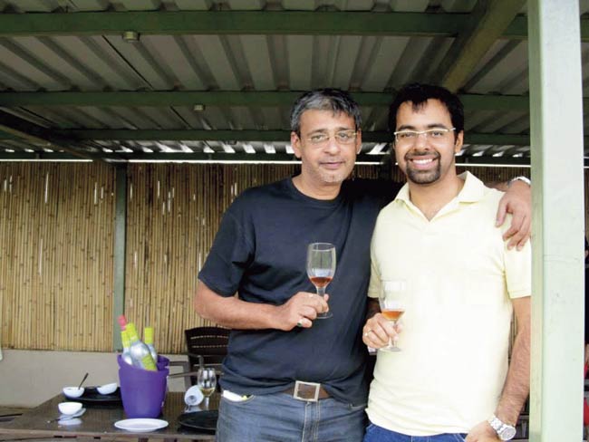 Ashwin Deo with friend