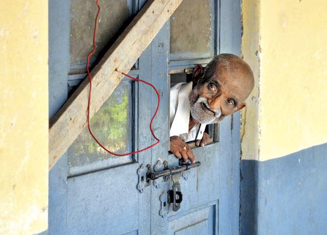 File pic of an inmate at the beggars’ home in Chembur