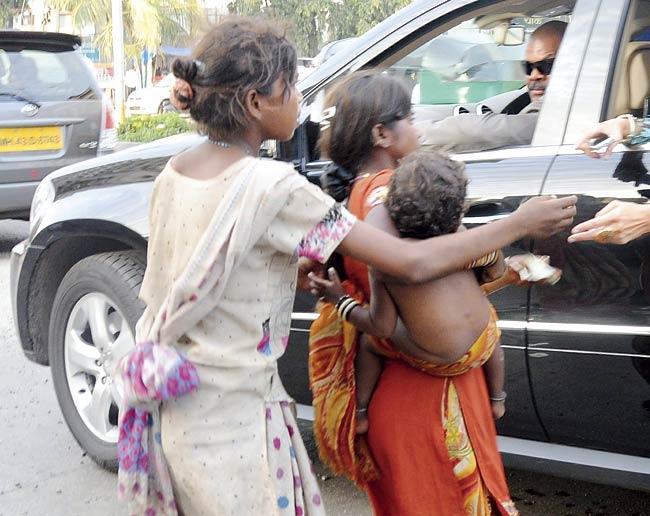 Most of the time, the kids are kidnapped from other cities and states, brought to Mumbai and forced into begging. File pic