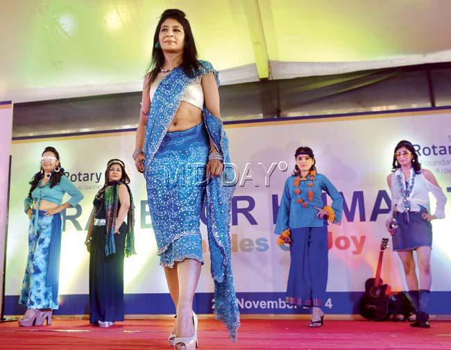 A fashion show was part of the fun with a humanitarian aim at the racecourse. Pic/Sayed Sameer Abedi