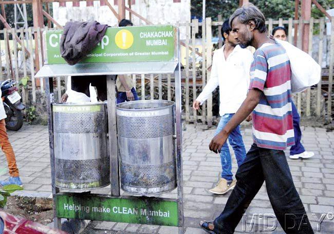 The options litter bins in the city offer citizens. Pic/Bipin Kokate