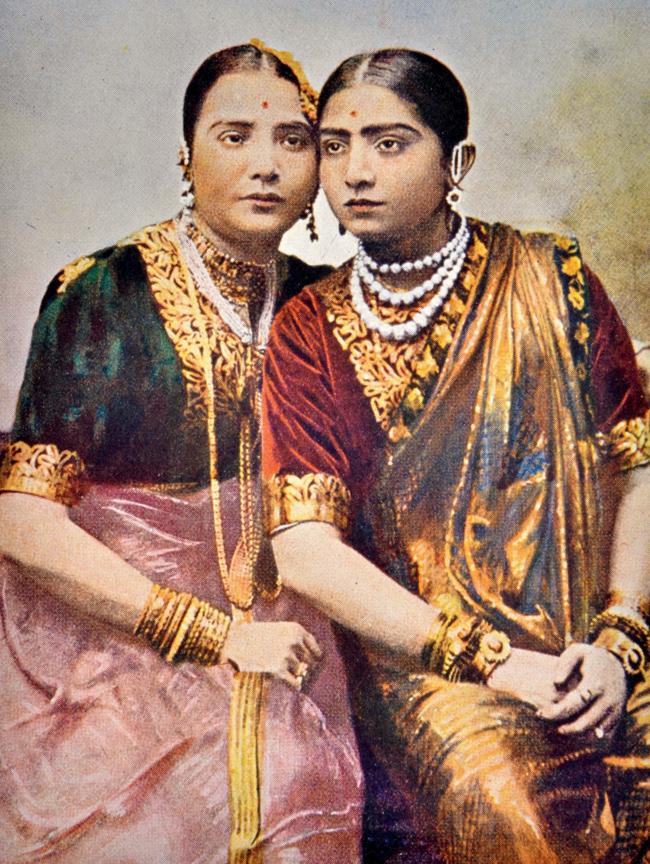 Unknown Artist, Hindoo Natch Girls, 1899, from Coleman, F.M., ‘Typical Pictures of Indian Natives; Being Reproductions from Specially Prepared Hand-Coloured Photographs, With Descriptive Letterpress’, (4th Ed.). Bombay: The Times of India Office, and Thacker & Co. Ltd. Coloured Print. 