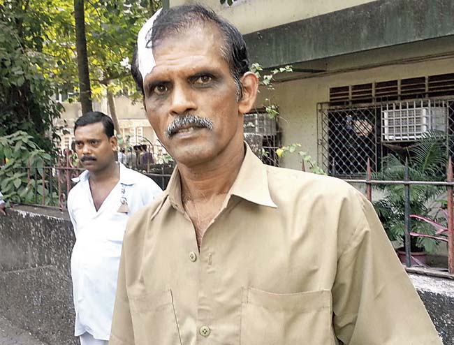 Jitendra Patel, one of the three auto drivers who sustained injuries in the mishap