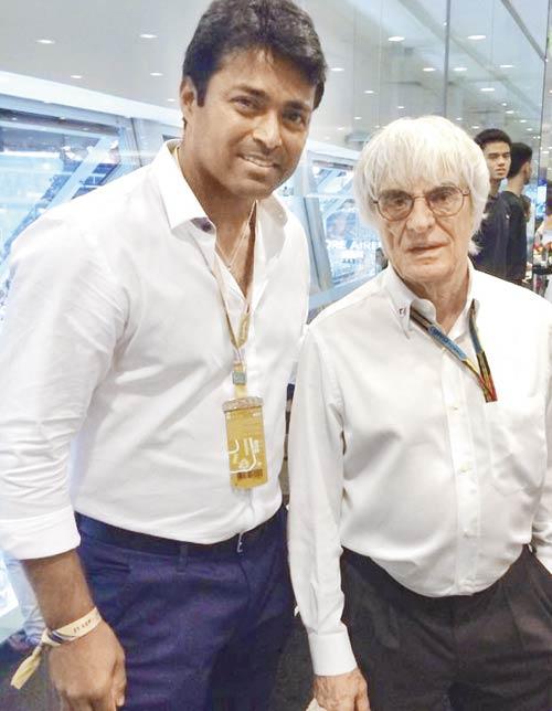 Formula One boss Bernie Ecclestone in the Paddock Lounge during Sunday’s Formula One Grand Prix at the Marina Bay Street Circuit in Singapore