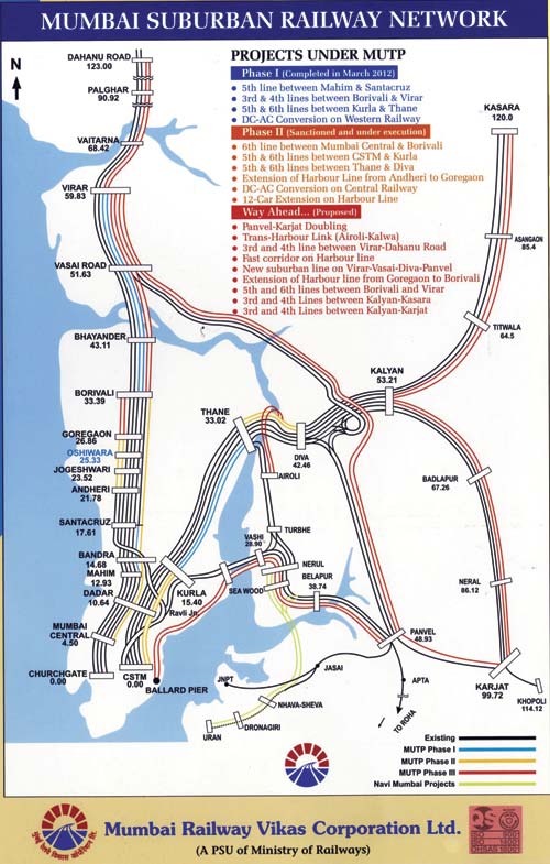 The first project under MUTP Phase-I mentions the fifth line between Mahim and Santacruz