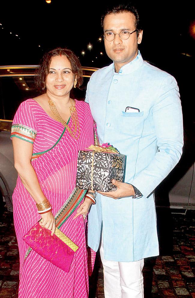 Manasi Joshi Roy with Rohit Roy
