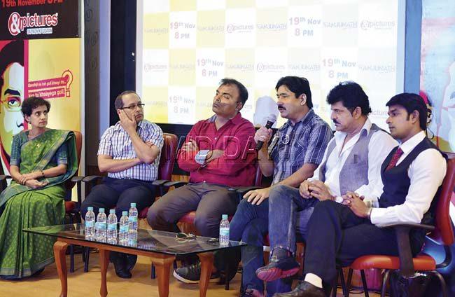 (from l) Dr Marie Fernandes,  Alok Chopra, Sandeep Verma, Yashpal Sharma, Rajesh Khattar and SashoSatiiysh Saarathy. Pics/Khushnum Bhandari