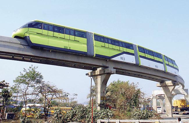 Most of the infrastructure projects are planned ad hoc, and have no relation to the overall development of the city. The Wadala-Chembur Monorail is one such example. File pic