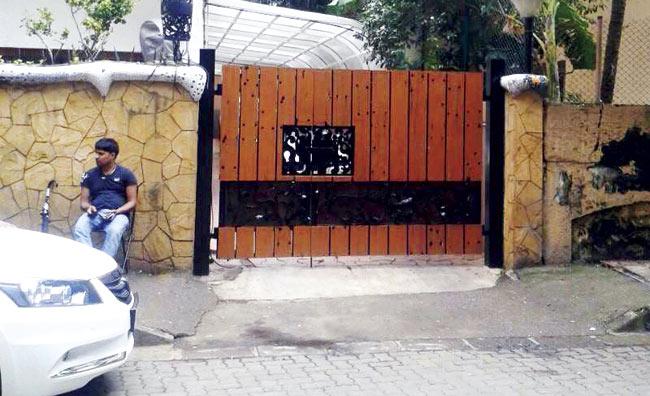 Producer Karim Morani’s house in Juhu where the rounds were fired