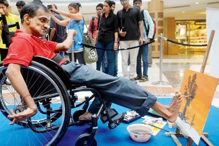 Differently-abled artists paint a beautiful picture