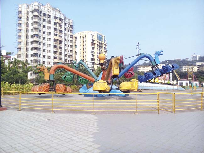The park offers five amusement rides, including a toy train