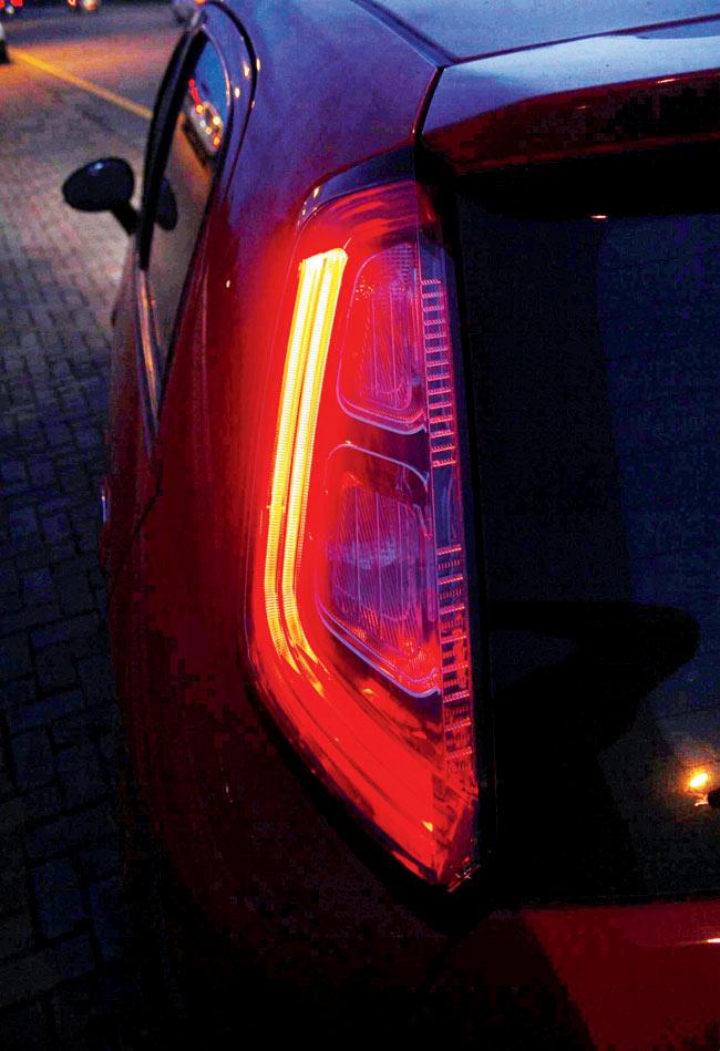 The LED effect tail-lamps have been extremely well styled by Fiat and make the car look even more special in the night