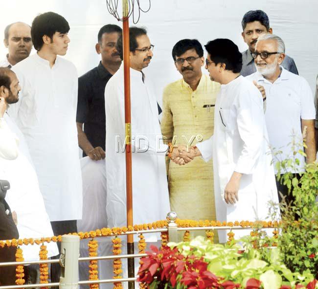 Shiv Sena chief Uddhav Thackeray and MNS head Raj Thackeray