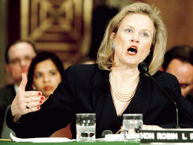 That Robin Raphel, former US diplomat and expert on Pakistan, acted on behalf of Pakistan and against India is well-documented. What was frustrating was that New Delhi could not convince USA that Raphel was devious and a danger to peace in the region and she harmed American interests too. Pic/Getty Images