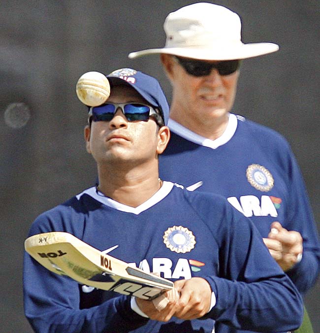 Chappell’s coaching career has not earned him accolades. The biggest brickbat of all has come from Sachin Tendulkar, who has called Chappell a ‘ringmaster’ in his book Playing It My Way. Pic/AFP