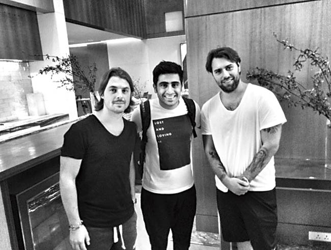 Shaan Singh with Axwell and Ingrosso