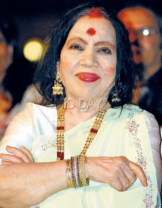 Sitara Devi at an awards function in Mumbai in 2006. 