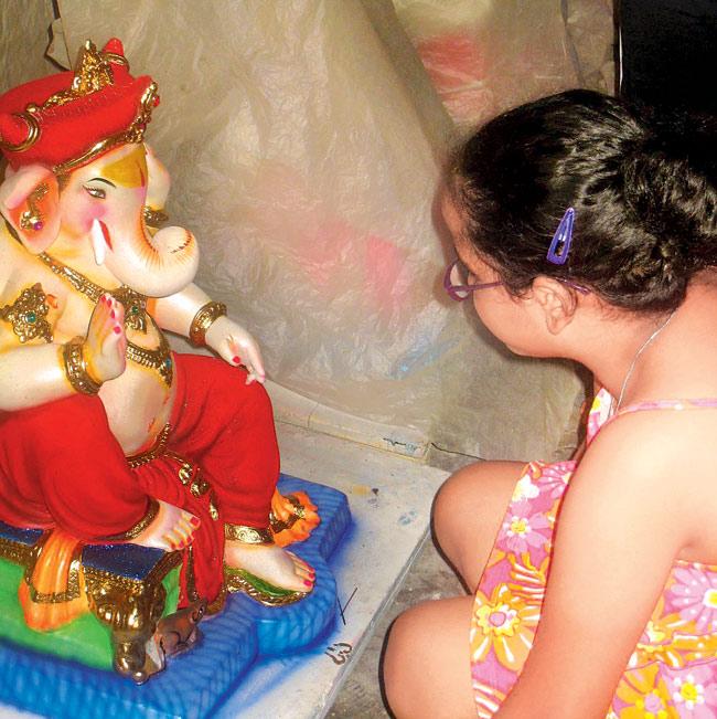  The idols need 16 coats of paint and are made from mud from Haryana