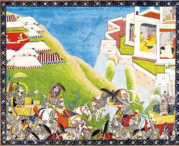 Tikarani Shailaja Katoch of Kangra recreates the Pahari style of painting 