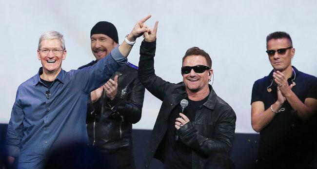 Tim Cook and Bono