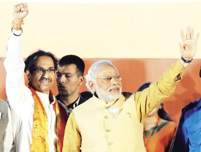 In a TV interview on Saturday Uddhav had said the Modi wave had failed to show up in several states and that the BJP’s victory in the Lok Sabha polls should be attributed to alliance partners as well. File pic