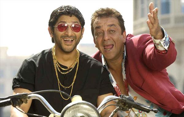 Sanjay Dutt and Arshad Warsi in a still from 