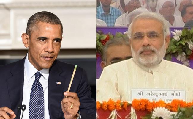 Barack Obama and  Narendra Modi 