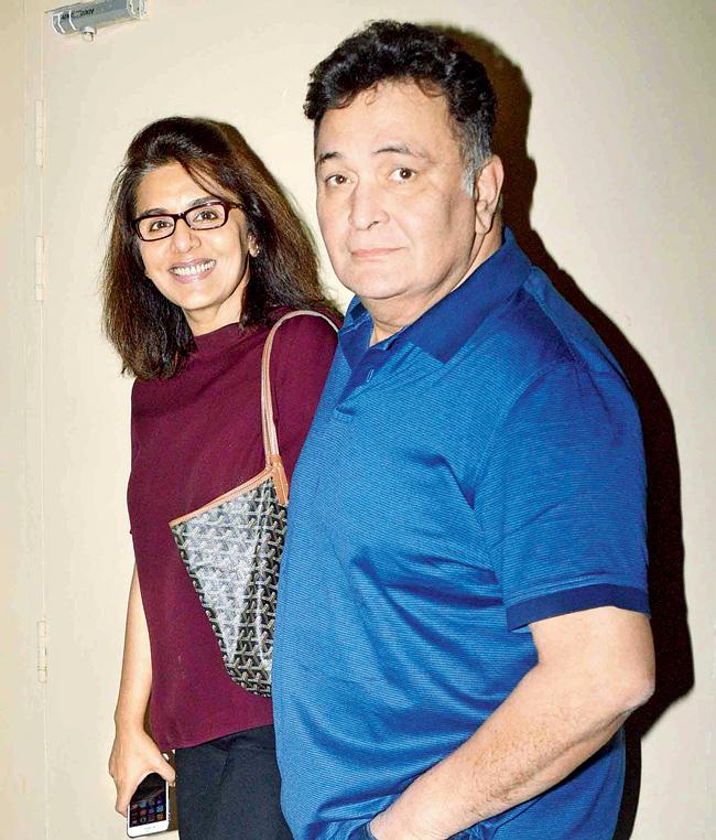 Rishi Kapoor and wife, Neetu