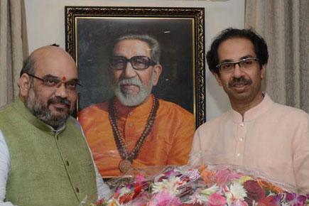 BJP president Amit Shah meets Shiv Sena chief Uddav Thackeray
