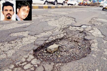 Huge pothole on Dadar TT flyover causes two mishaps