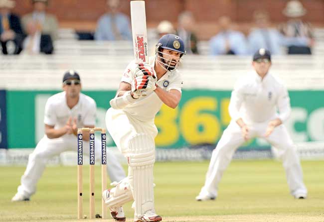 India opener Shikhar Dhawan during the second Test against England at Lord