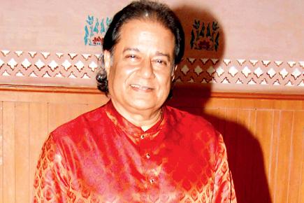Spotted: Anup Jalota at a bhajan album launch