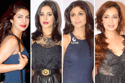 Bollywood celebs at a clothing brand's launch