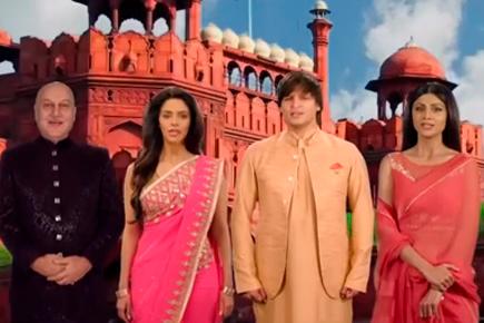 Celebs add glam touch to new national anthem video