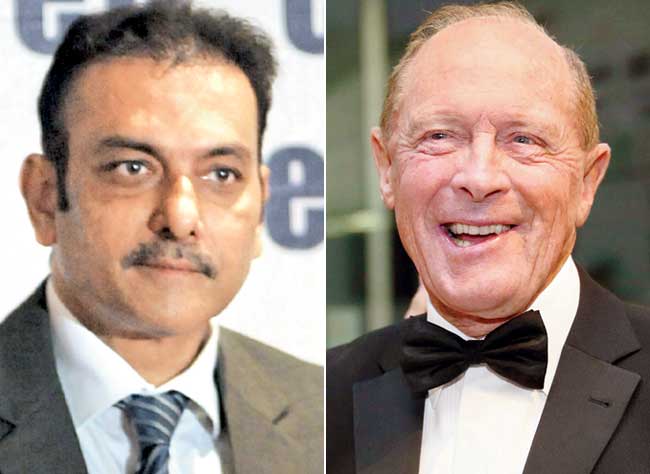 Ravi Shastri and Geoffrey Boycott