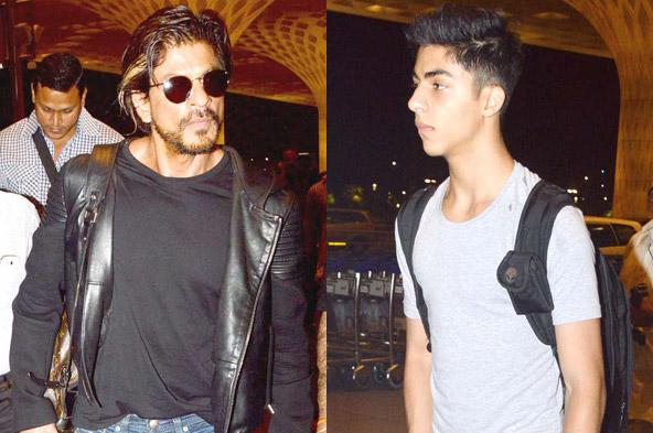 Spotted: Shah Rukh Khan with son Aryan