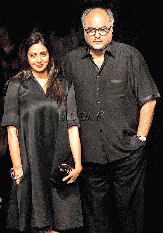 Sridevi with Boney Kapoor