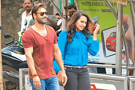 On the sets of 'Action Jackson'