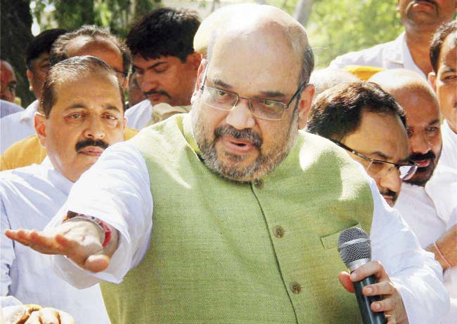 BJP chief Amit Shah has ordered the state unit of the party to not induct anybody until the report of the survey on potential assembly candidates is submitted