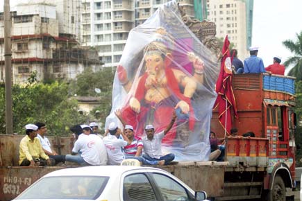 Expect traffic snarls, as rickety Ganpati trucks take over the road