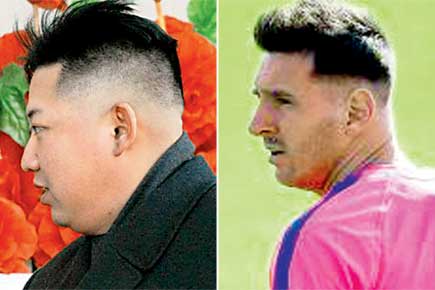 Has Lionel Messi copied Korean leader Kim Jong-un's hairdo?  